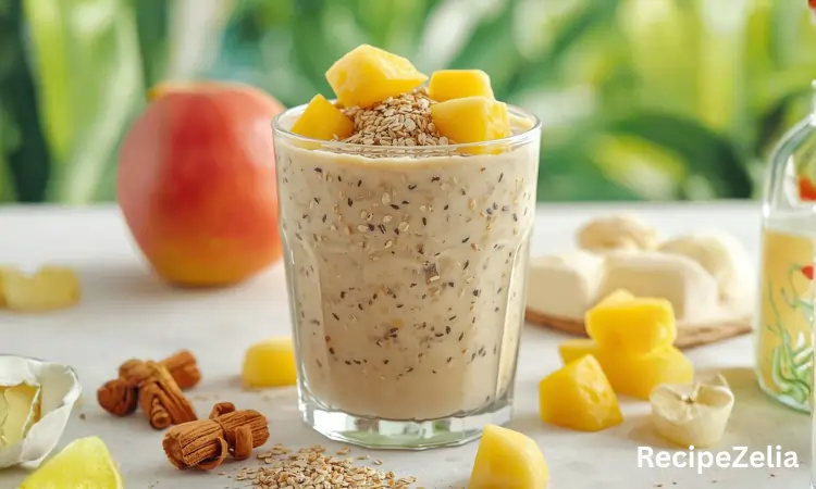 Chia Oatmeal Pudding Tropical Smoothie Recipe Chia Oatmeal Pudding Tropical Smoothie Recipe